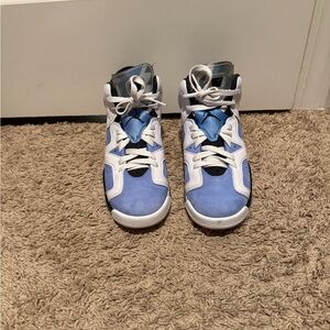 Jordan Kids High-Top Sneakers in Blue and White